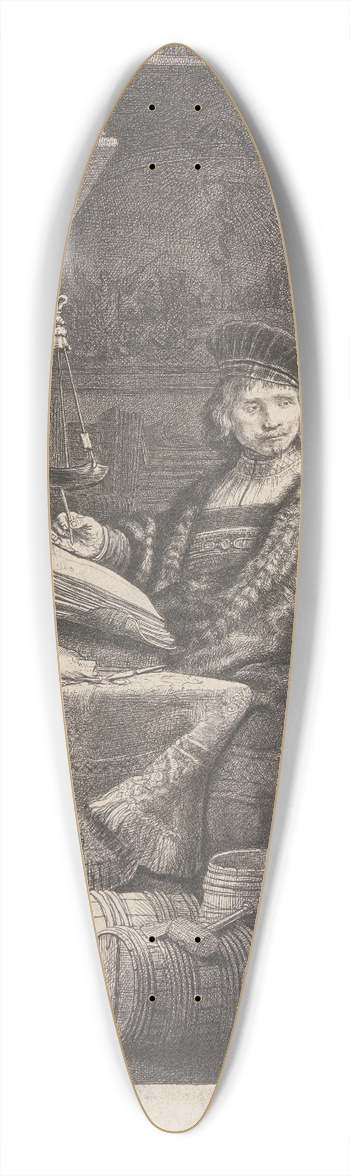 Rembrandt van Rijn - Jan Uytenbogaert 39.3 inch art pintail longboard deck