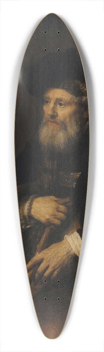 Rembrandt van Rijn - Portrait of an Old Man 39.3 inch art pintail longboard deck