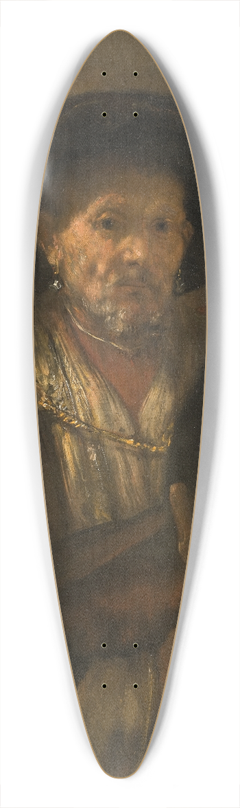 Rembrandt van Rijn - Portrait of an Old Man 39.3 inch art pintail longboard deck