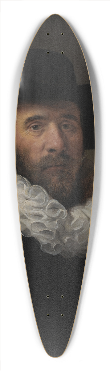 Rembrandt van Rijn - Portrait of Dirck Jansz. Pesser 39.3 inch art pintail longboard deck