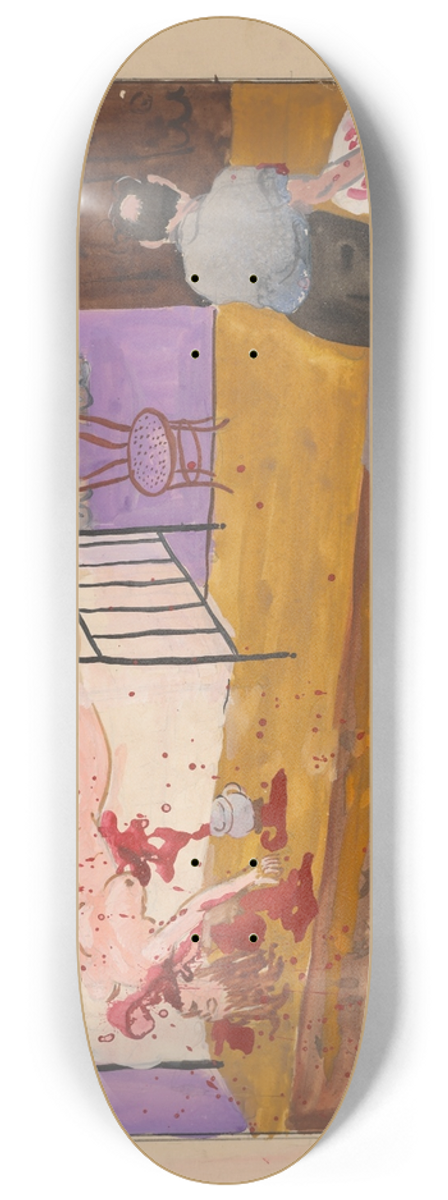 Cyprin Majernk - Lovers at Periphery 8.25 inch art skate deck