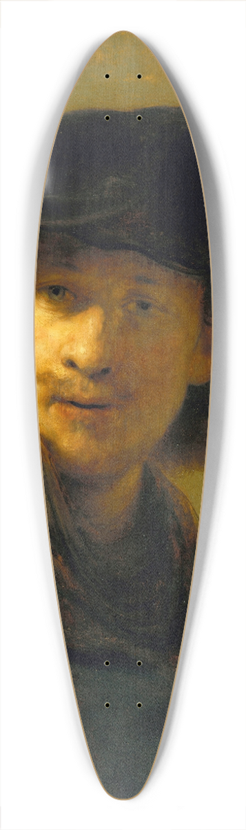 Rembrandt van Rijn - Self-portrait in a Velvet Beret 39.3 inch art pintail longboard deck