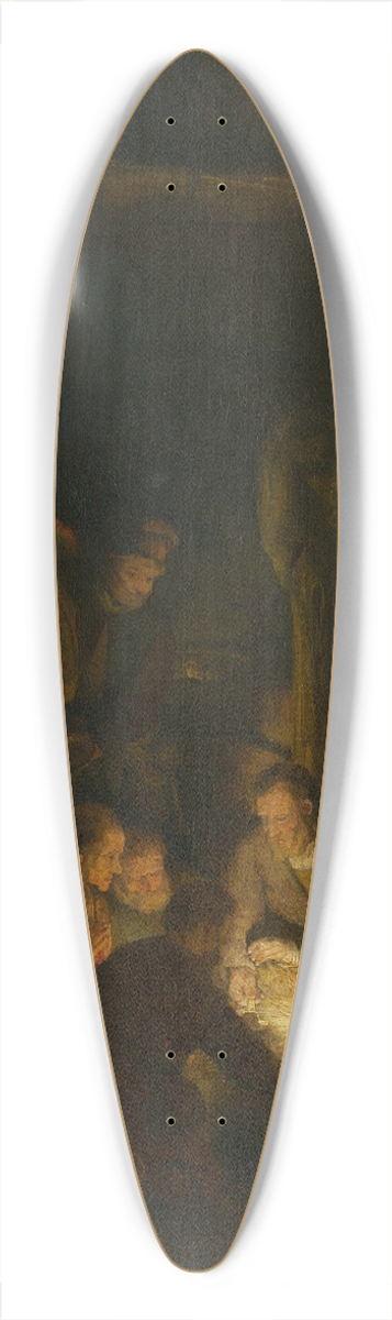 Rembrandt van Rijn - The Adoration of the Shepherds 39.3 inch art pintail longboard deck