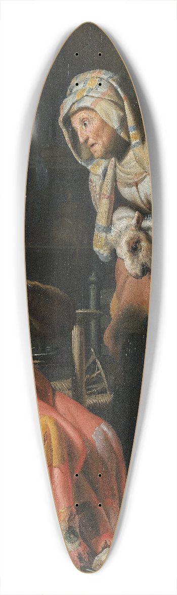 Rembrandt van Rijn - Tobit and Anna with the Kid 39.3 inch art pintail longboard deck