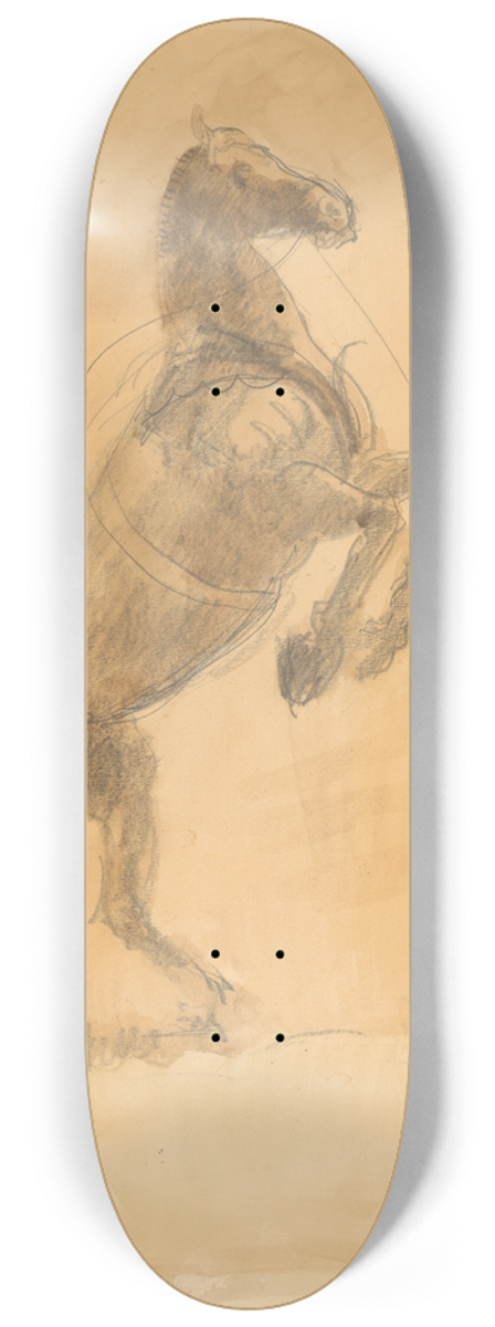 Cyprin Majernk - Rearing Horse 8.25 inch art skate deck