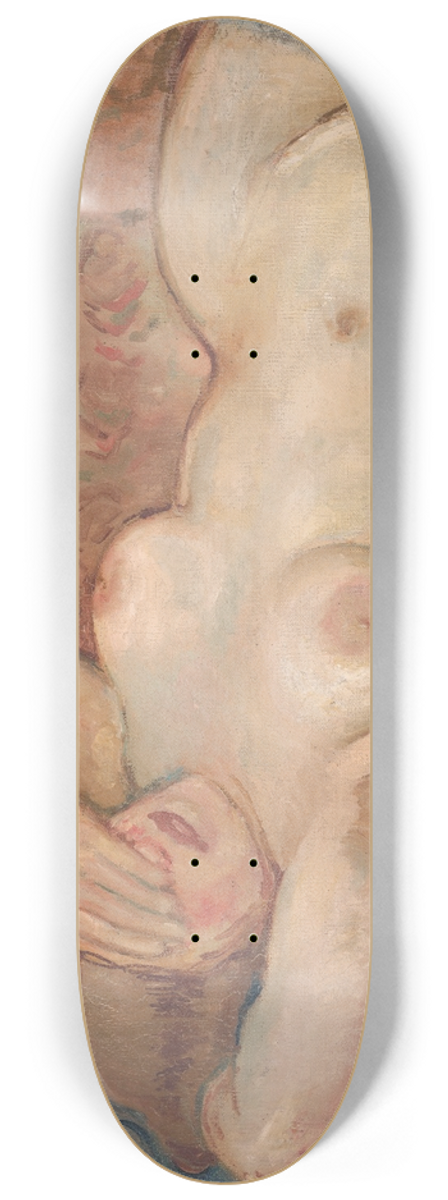 Cyprin Majernk - Reclining Nude (Shy) 8.25 inch art skate deck