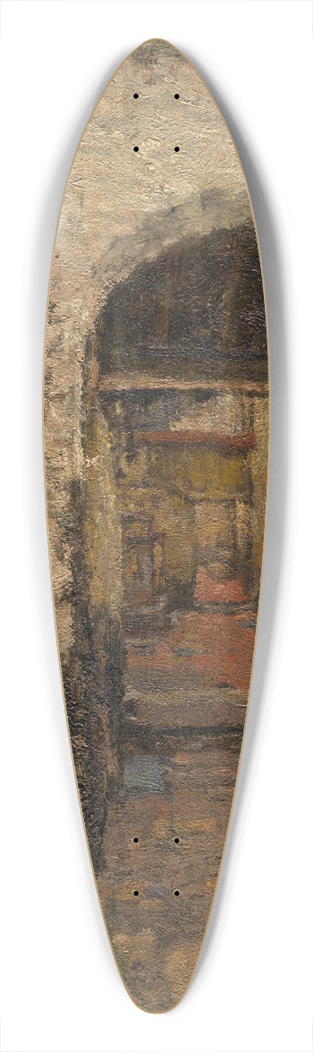 Ren Bosiers - The Vlaaikensgang in Antwerp 39.3 inch art pintail longboard deck