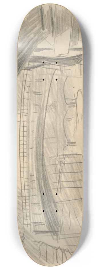 Cyprin Majernk - Seine 8.25 inch art skate deck