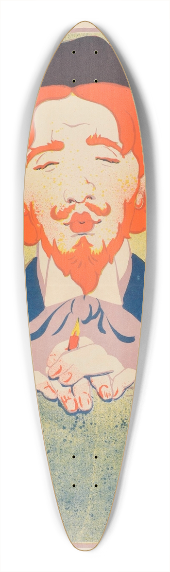 Ren Georges Hermann-Paul - Salon des Cent 39.3 inch art pintail longboard deck