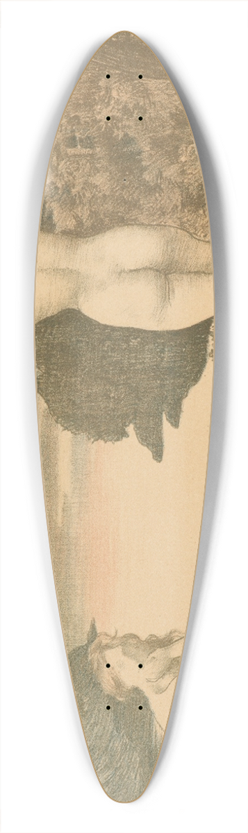 Ren Menard - Automne 39.3 inch art pintail longboard deck