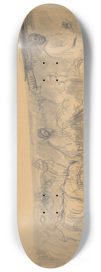 Cyprin Majernk - Study for Refugees 8.25 inch art skate deck