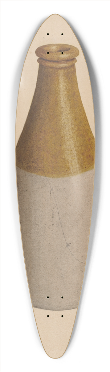 Richard Barnett - Stoneware Ink Bottle or Catsup Bottle 39.3 inch art pintail longboard deck