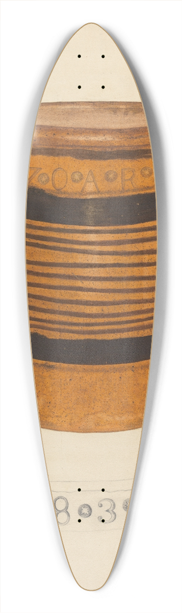 Richard Barnett - Zoar Flower Pot 39.3 inch art pintail longboard deck