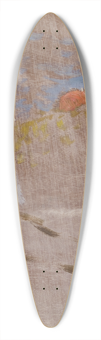Richard Bergh - Sketch for The Girl and Death (Walking) 39.3 inch art pintail longboard deck