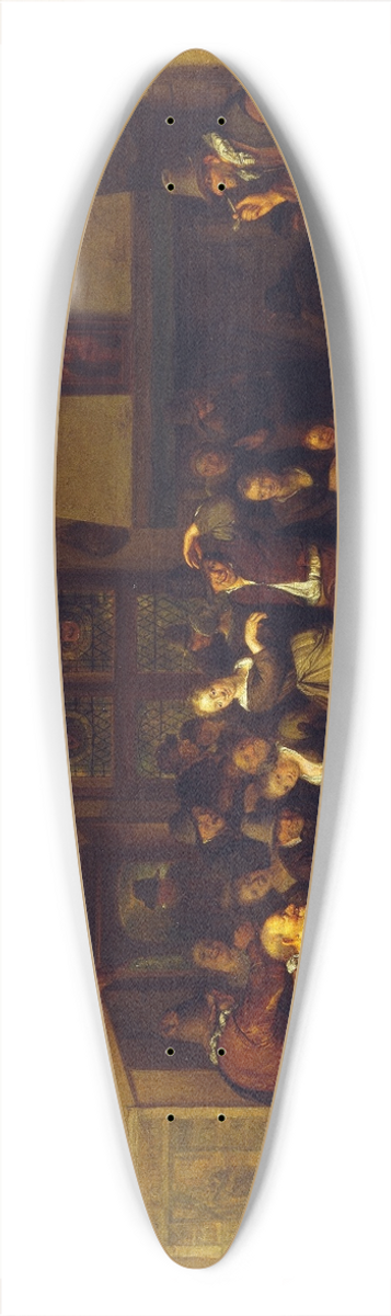 Richard Brakenburgh - Dance in a Cottage 39.3 inch art pintail longboard deck