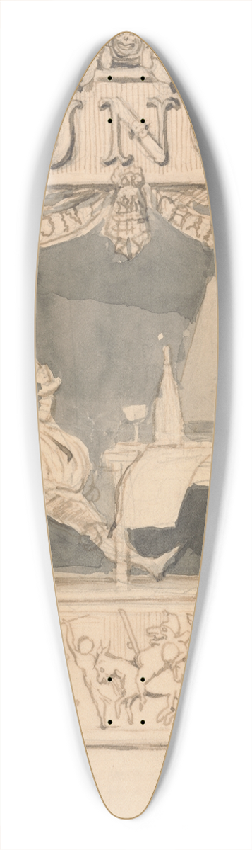 Richard Doyle - Design for the Title Page of Punch 39.3 inch art pintail longboard deck