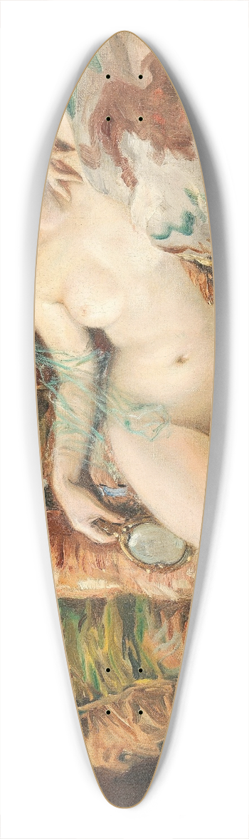 Richard Geiger - Liegender Frauenakt 39.3 inch art pintail longboard deck