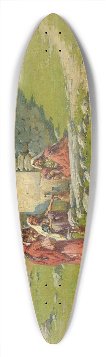 Richard Karlovich Zommer - At the well 39.3 inch art pintail longboard deck