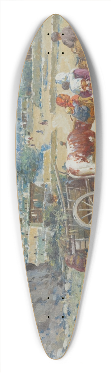 Richard Karlovich Zommer - Oriental Landscape 39.3 inch art pintail longboard deck