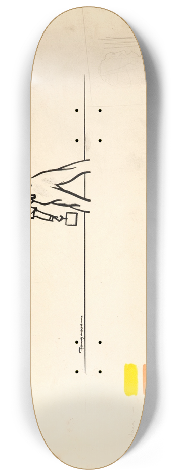 Cyril Kenneth Bird (Fougasse)  - It doesnt matter the firm pays for it 8.25 inch art skate deck