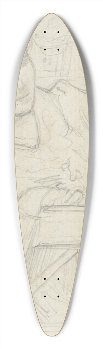 Richard Nicolas Roland Holst - Henritte Roland Holst-van der Schalk, zittend in een tuin 39.3 inch art pintail longboard deck