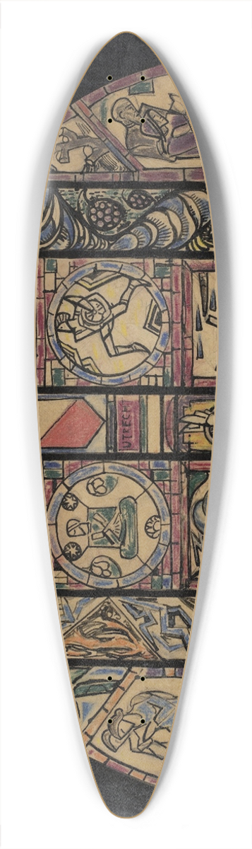 Richard Nicolas Roland Holst - Ontwerp voor raam in het postkantoor te Utrecht 39.3 inch art pintail longboard deck