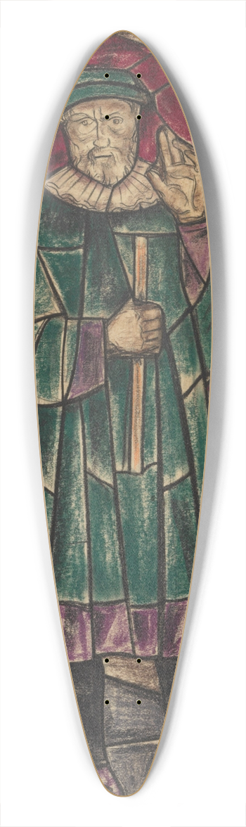 Richard Nicolas Roland Holst - Ontwerp voor raam in het Stadhuis in Amsterdam 4 39.3 inch art pintail longboard deck