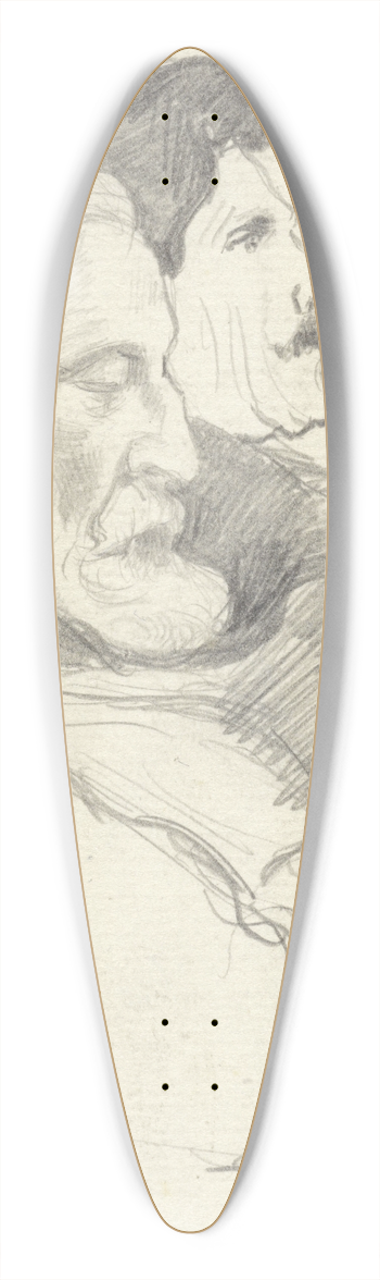 Richard Nicolas Roland Holst - Twee concertbezoekers in de muziekzaal Touche, te Parijs 39.3 inch art pintail longboard deck