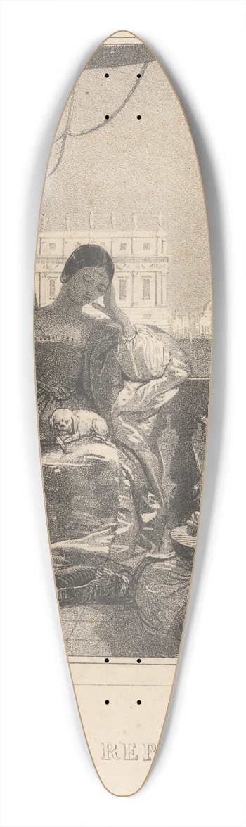 Richard Parkes Bonington - Le Repos 39.3 inch art pintail longboard deck