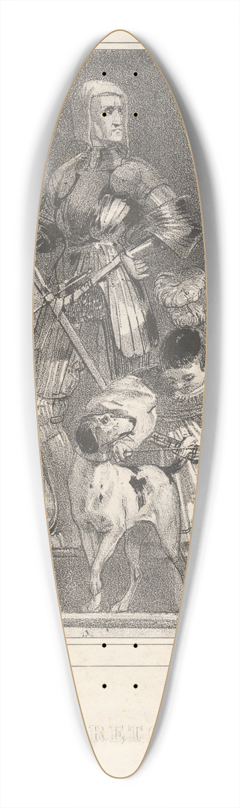 Richard Parkes Bonington - Le Retour 39.3 inch art pintail longboard deck