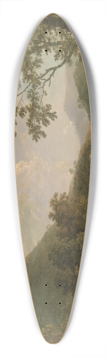 Richard Wilson - Dinas Bran from Llangollen 39.3 inch art pintail longboard deck