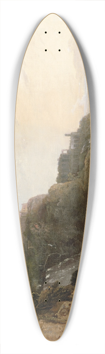 Richard Wilson - View of Tivoli- the Cascatelle and the Villa of Maecenas 39.3 inch art pintail longboard deck