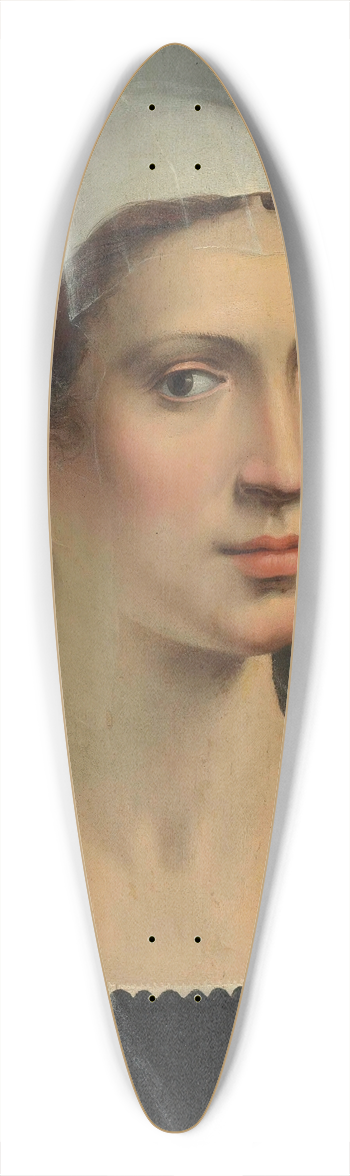 Ridolfo Ghirlandaio - Portrait Of A Lady 39.3 inch art pintail longboard deck