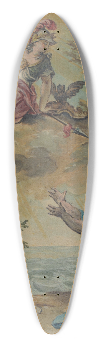 Rienk Keyert - Mentor neemt afscheid van Telemachus 39.3 inch art pintail longboard deck