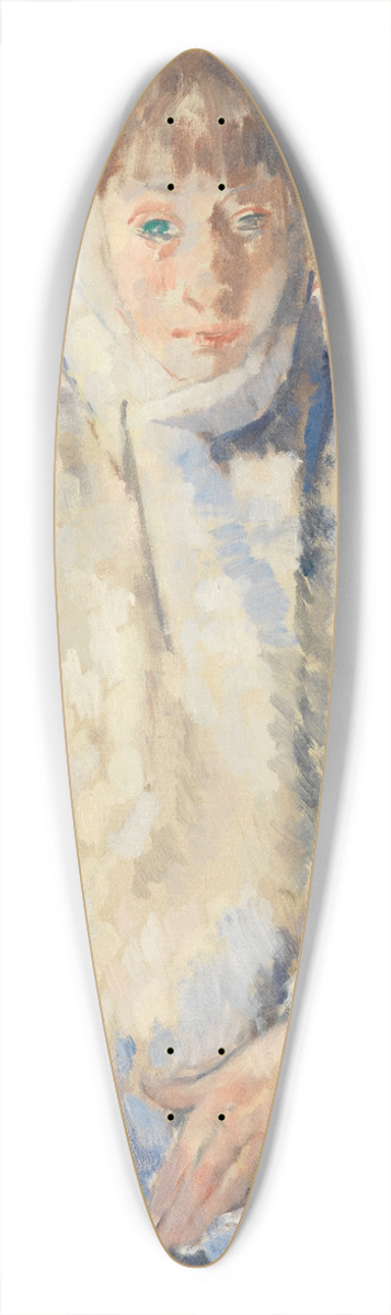 Rik Wouters - The Sick Woman with the White Shawl 39.3 inch art pintail longboard deck