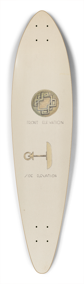 Roberta Elvis - Earring 39.3 inch art pintail longboard deck