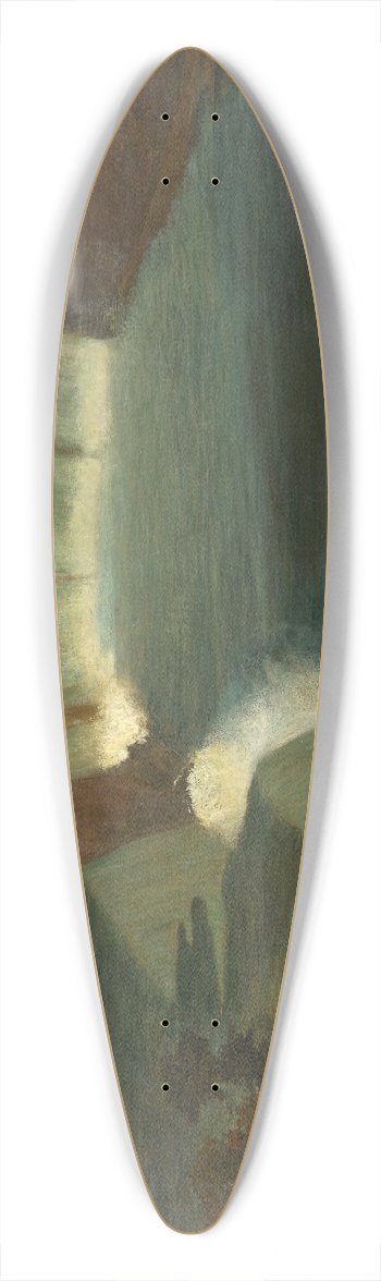 Robert Bakewell - Niagara Falls 39.3 inch art pintail longboard deck