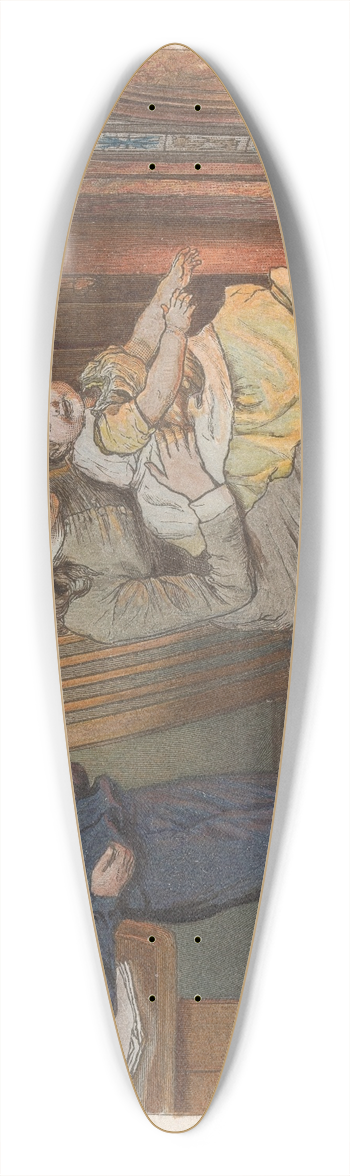 Robert Barnes - By the Heath 39.3 inch art pintail longboard deck