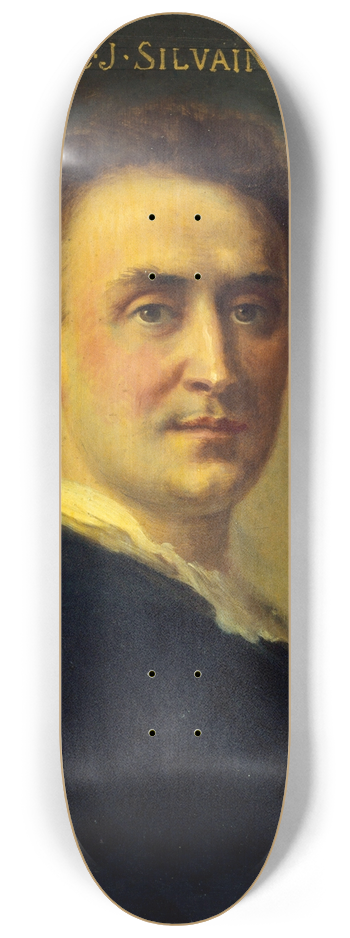 Daniel Brard - Portrait dEugne Silvain (1851-1930), socitaire de la Comdie-franaise 8.25 inch art skate deck
