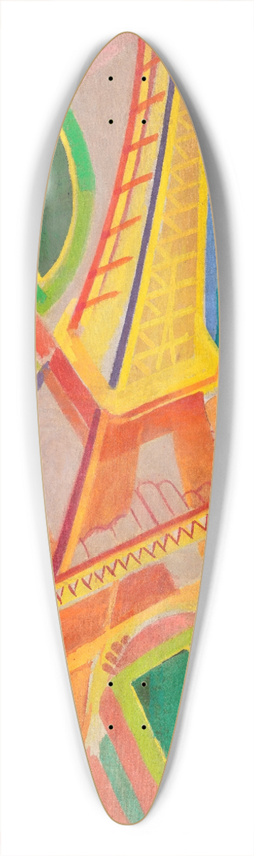 Robert Delaunay - Eiffel Tower 39.3 inch art pintail longboard deck