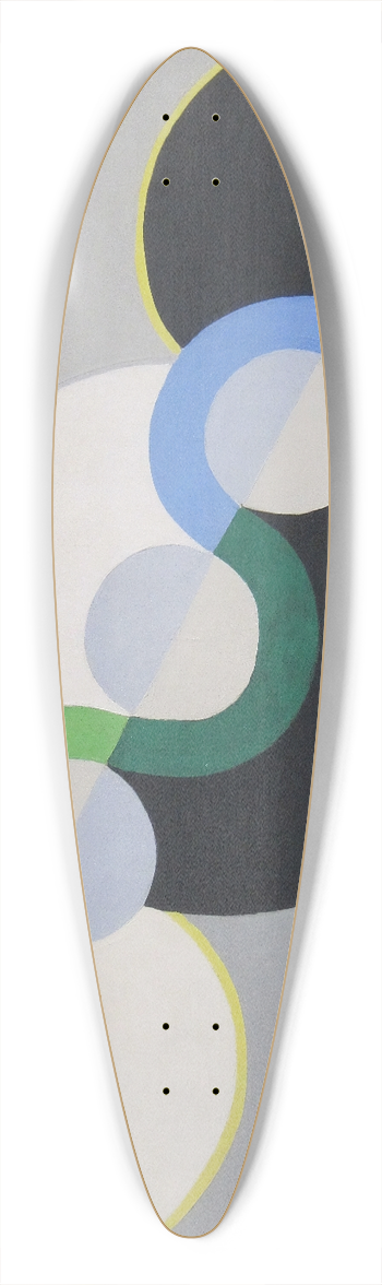 Robert Delaunay - Endless_Rhythm 39.3 inch art pintail longboard deck