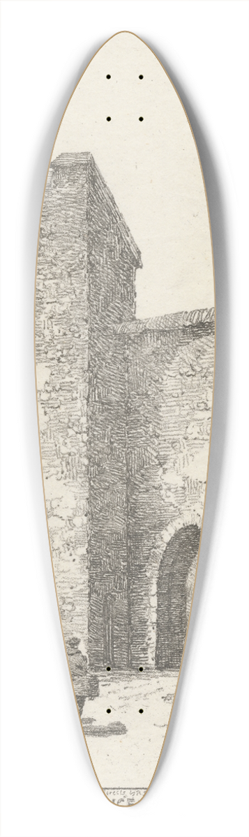 Robert Dixon - The Late Entrance to Ber Street, Norwich 39.3 inch art pintail longboard deck