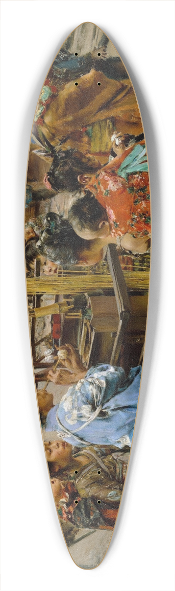 Robert Frederick Blum - The Ameya 39.3 inch art pintail longboard deck