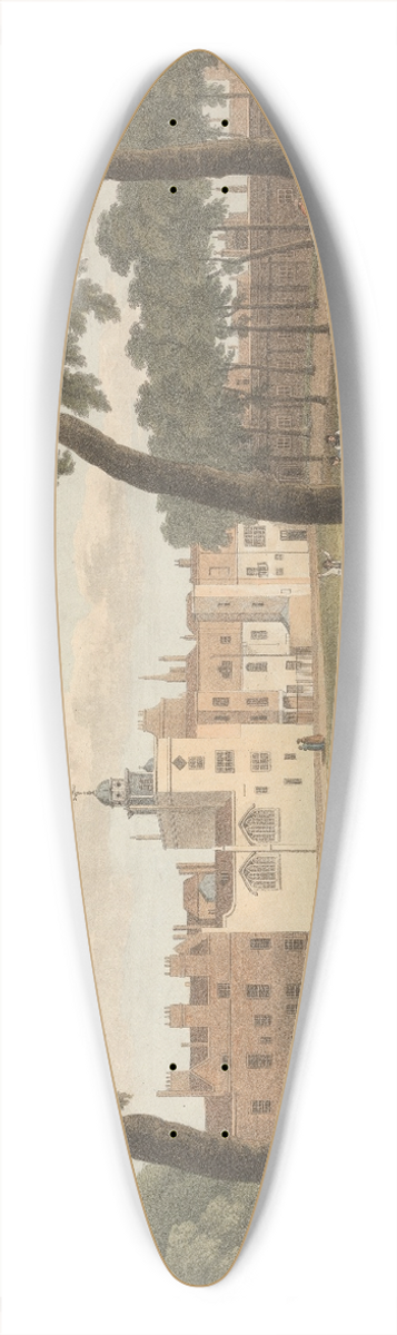 Robert Havell - A View of the Chapter House taken from the Green 39.3 inch art pintail longboard deck