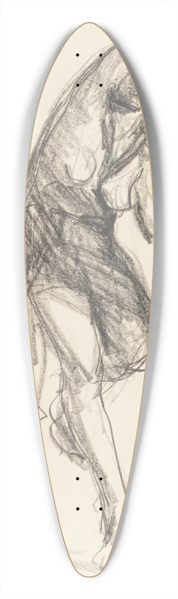 Robert Henri - Isadora Duncan 39.3 inch art pintail longboard deck