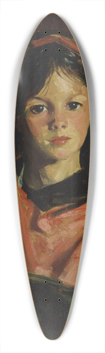 Robert Henri - Mary Ann with her Basket 39.3 inch art pintail longboard deck