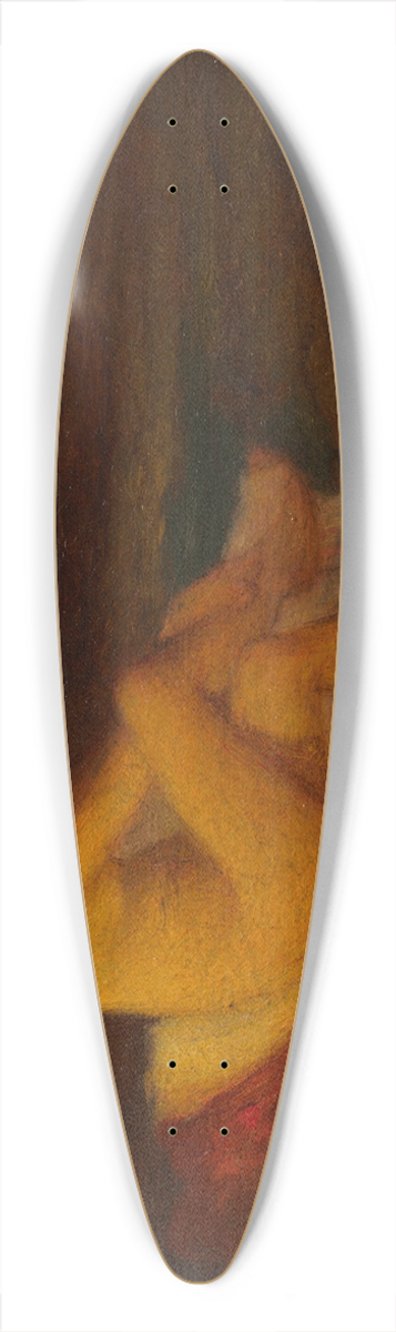 Robert Loftin Newman - A Bather 39.3 inch art pintail longboard deck