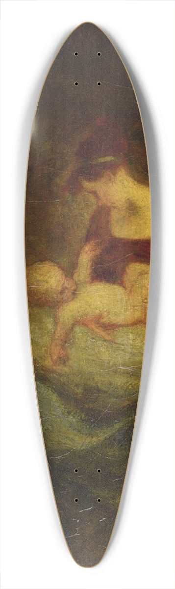Robert Loftin Newman - Mother and Child 39.3 inch art pintail longboard deck