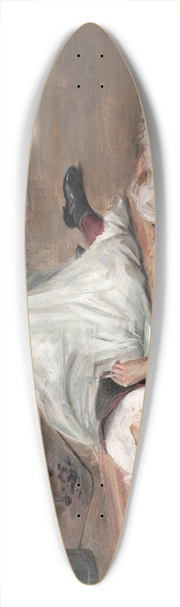 Robert Lundberg - Model having a cigarette 39.3 inch art pintail longboard deck