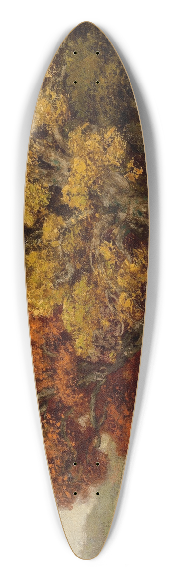 Robert Melvin Decker - Adirondack Foliage 39.3 inch art pintail longboard deck